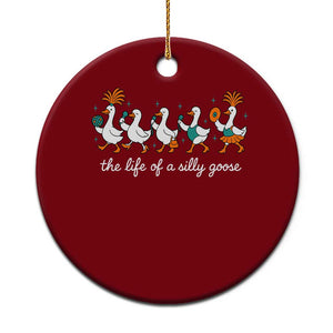 The Life Of A Silly Goose Ceramic Ornament Funny Concert Outfit Country Music Fan TS10 1pc Red Print Your Wear