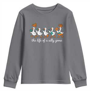 The Life Of A Silly Goose Youth Sweatshirt Funny Concert Outfit Country Music Fan TS10 Charcoal Print Your Wear
