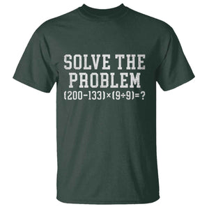 Funny Six Seven T Shirt Math Teacher Joke 67 Meme Gen Alpha Slang TS10 Dark Forest Green Print Your Wear