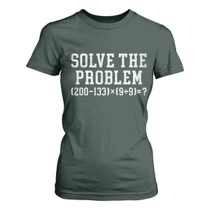 Funny Six Seven T Shirt For Women Math Teacher Joke 67 Meme Gen Alpha Slang TS10 Dark Forest Green Print Your Wear