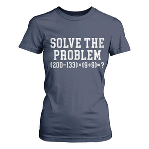 Funny Six Seven T Shirt For Women Math Teacher Joke 67 Meme Gen Alpha Slang TS10 Navy Print Your Wear