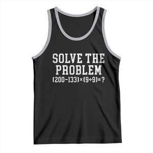 Funny Six Seven Tank Top Math Teacher Joke 67 Meme Gen Alpha Slang TS10 Black Athletic Heather Print Your Wear