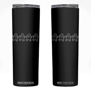 Christmas Gingerbread Cookies Skinny Tumbler Festive Holiday Outfit TS10 Black Print Your Wear