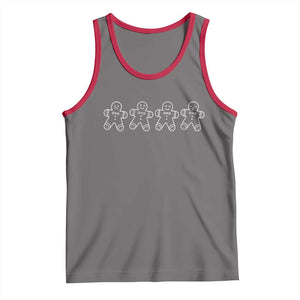 Christmas Gingerbread Cookies Tank Top Festive Holiday Outfit TS10 Deep Heather Red Print Your Wear