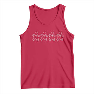 Christmas Gingerbread Cookies Tank Top Festive Holiday Outfit - Print Your Wear