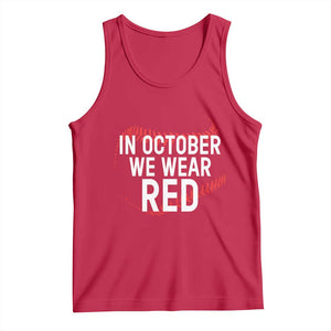 In October We Wear Red Tank Top Philadelphia Baseball Phillies TS10 Red Print Your Wear