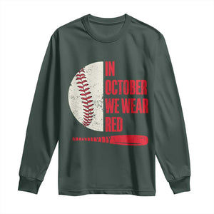 Red October Philly Long Sleeve Shirt Retro Philadelphia Baseball Fan TS10 Dark Forest Green Print Your Wear