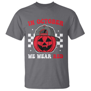 Red October Halloween T Shirt Vintage Philadelphia Baseball Fan Jackolantern Pumpkin TS10 Charcoal Print Your Wear