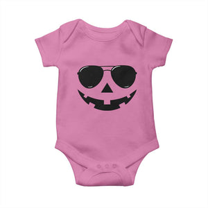 Pumpkin Face Baby Onesie Vintage Jack o Lantern Jackolantern Spooky Season Halloween TS10 Azalea Print Your Wear