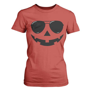 Pumpkin Face T Shirt For Women Vintage Jack o Lantern Jackolantern Spooky Season Halloween TS10 Red Print Your Wear