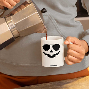 Pumpkin Face Coffee Mug Vintage Jack o Lantern Jackolantern Spooky Season Halloween TS10 Print Your Wear