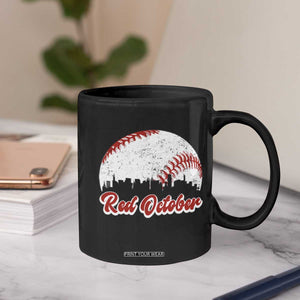 Vintage Red October Coffee Mug Philadelphia Skyline Retro Philly Cityscape TS10 Print Your Wear