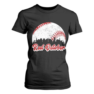 Vintage Red October T Shirt For Women Philadelphia Skyline Retro Philly Cityscape TS10 Black Print Your Wear