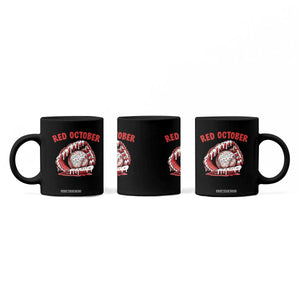 Red October Coffee Mug Baseball Drip Ice Cream Sprinkles Baseball Glove TS10 Print Your Wear