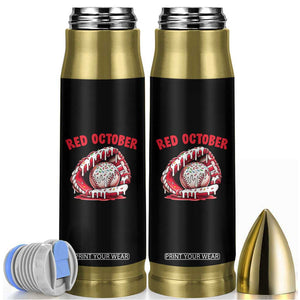 Red October Bullet Tumbler Baseball Drip Ice Cream Sprinkles Baseball Glove TS10 Black Print Your Wear