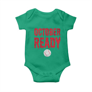 October Ready Baby Onesie Philadelphia Playoff Baseball Gift Halloween Costume TS10 Irish Green Print Your Wear