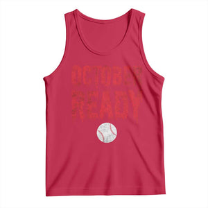 October Ready Tank Top Philadelphia Playoff Baseball Gift Halloween Costume TS10 Red Print Your Wear