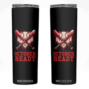 October Ready Skinny Tumbler Philadelphia Playoff Baseball Drip Graffiti TS10 Black Print Your Wear