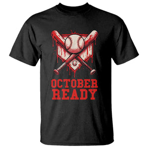 October Ready T Shirt Philadelphia Playoff Baseball Drip Graffiti TS10 Black Print Your Wear