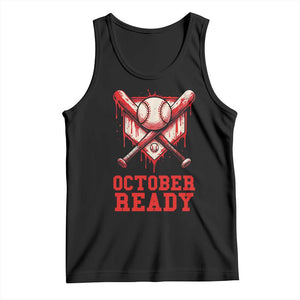 October Ready Tank Top Philadelphia Playoff Baseball Drip Graffiti TS10 Black Print Your Wear