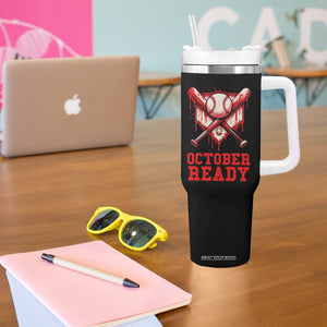 October Ready Tumbler With Handle Philadelphia Playoff Baseball Drip Graffiti TS10 Print Your Wear