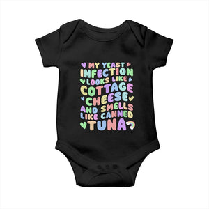 Inappropriate Adult Baby Onesie Funny My Yeast Infection Roulette Game TS10 Black Print Your Wear