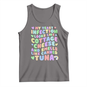 Inappropriate Adult Tank Top Funny My Yeast Infection Roulette Game TS10 Deep Heather Print Your Wear