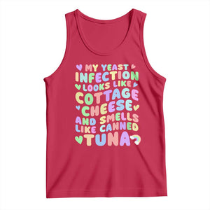Inappropriate Adult Tank Top Funny My Yeast Infection Roulette Game TS10 Red Print Your Wear