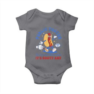 Funny Embarrassing Baby Onesie Public Tooter It's More Than A Fart Inappropriate TS10 Charcoal Print Your Wear