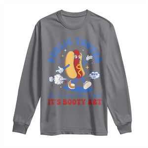 Funny Embarrassing Long Sleeve Shirt Public Tooter It's More Than A Fart Inappropriate TS10 Charcoal Print Your Wear