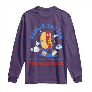 Funny Embarrassing Long Sleeve Shirt Public Tooter It's More Than A Fart Inappropriate TS10 Purple Print Your Wear