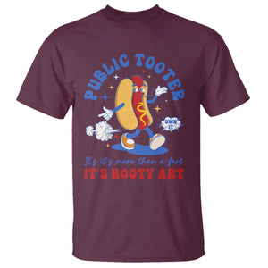 Funny Embarrassing T Shirt Public Tooter It's More Than A Fart Inappropriate TS10 Maroon Print Your Wear