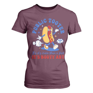 Funny Embarrassing T Shirt For Women Public Tooter It's More Than A Fart Inappropriate TS10 Maroon Print Your Wear
