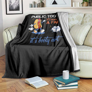 Public Tooter Throw Blanket Its More Than A Fart Funny Inappropriate Embarrassing TS10 Print Your Wear