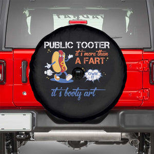Public Tooter Spare Tire Cover Its More Than A Fart Funny Inappropriate Embarrassing TS10 Black Print Your Wear