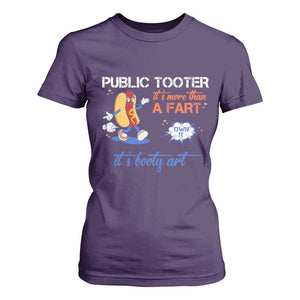 Public Tooter T Shirt For Women Its More Than A Fart Funny Inappropriate Embarrassing TS10 Purple Print Your Wear