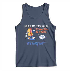 Public Tooter Tank Top Its More Than A Fart Funny Inappropriate Embarrassing TS10 Navy Print Your Wear