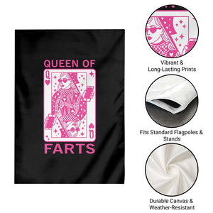 Queen of Farts Garden Flag Funny Joke Inappropriate Fart Prank Gift TS10 Print Your Wear