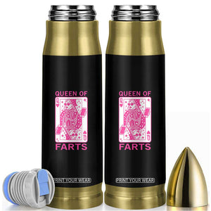 Queen of Farts Bullet Tumbler Funny Joke Inappropriate Fart Prank Gift TS10 Black Print Your Wear