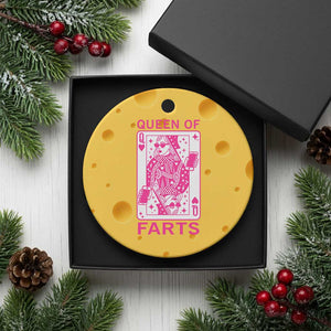 Queen of Farts Ceramic Ornament Funny Joke Inappropriate Fart Prank Gift TS10 1pc Yellow Cheese Print Your Wear