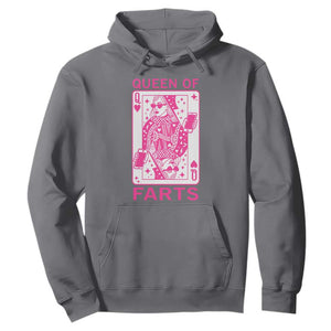 Queen of Farts Hoodie Funny Joke Inappropriate Fart Prank Gift TS10 Charcoal Print Your Wear