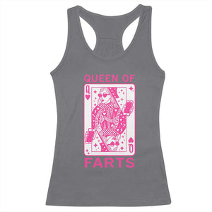 Queen of Farts Racerback Tank Top Funny Joke Inappropriate Fart Prank Gift TS10 Charcoal Print Your Wear
