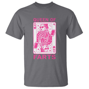 Queen of Farts T Shirt Funny Joke Inappropriate Fart Prank Gift TS10 Charcoal Print Your Wear