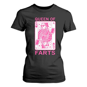 Queen of Farts T Shirt For Women Funny Joke Inappropriate Fart Prank Gift TS10 Black Print Your Wear