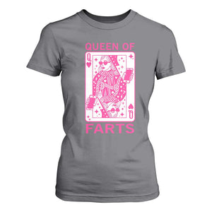 Queen of Farts T Shirt For Women Funny Joke Inappropriate Fart Prank Gift TS10 Charcoal Print Your Wear