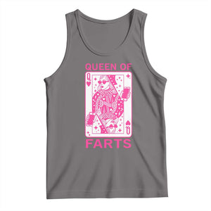Queen of Farts Tank Top Funny Joke Inappropriate Fart Prank Gift TS10 Deep Heather Print Your Wear