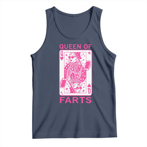 Queen of Farts Tank Top Funny Joke Inappropriate Fart Prank Gift TS10 Navy Print Your Wear