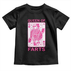 Queen of Farts Toddler T Shirt Funny Joke Inappropriate Fart Prank Gift TS10 Black Print Your Wear