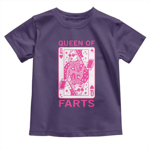 Queen of Farts Toddler T Shirt Funny Joke Inappropriate Fart Prank Gift TS10 Purple Print Your Wear