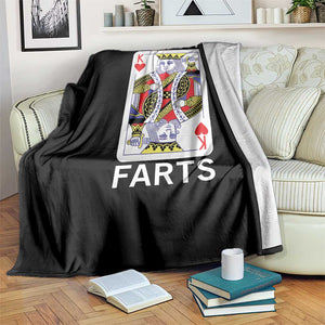 King of Farts Throw Blanket Funny Joke Inappropriate Fart Prank Gift TS10 Print Your Wear